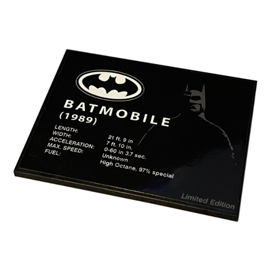Slope 10 6 x 8 with Batmobile 1989 Pattern (Sticker) - Set 40433