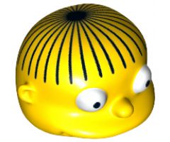 Minifigure, Head, Modified Simpsons Ralph Wiggum Pattern
