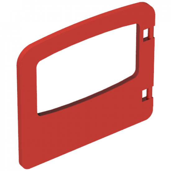 Duplo, Building Door / Window Pane 1 x 4 x 3 with One Pane and Interior Top Clip