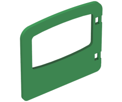 Duplo, Building Door / Window Pane 1 x 4 x 3 with One Pane and Interior Top Clip