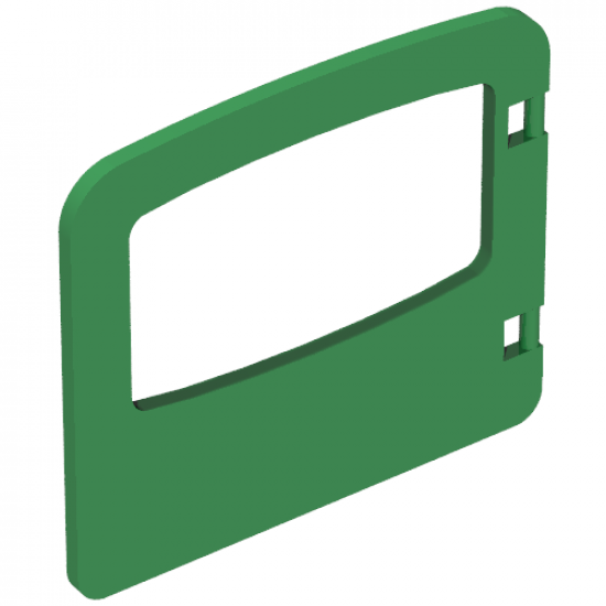 Duplo, Building Door / Window Pane 1 x 4 x 3 with One Pane and Interior Top Clip