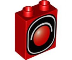 Duplo, Brick 1 x 2 x 2 with Traffic Signal Single Pattern