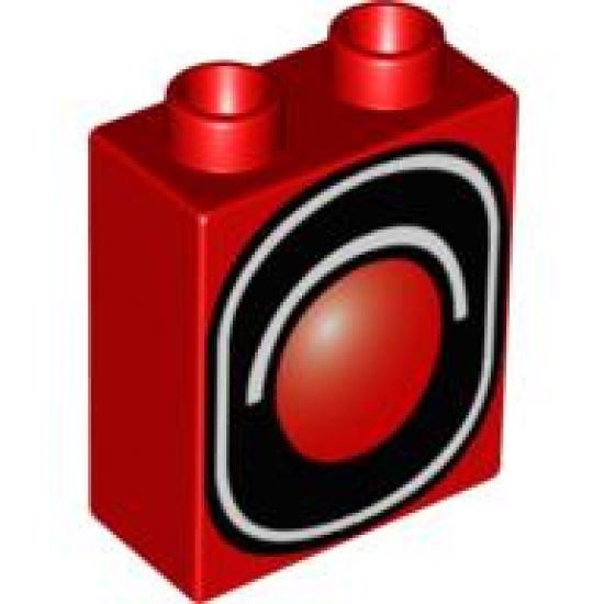 Duplo, Brick 1 x 2 x 2 with Traffic Signal Single Pattern