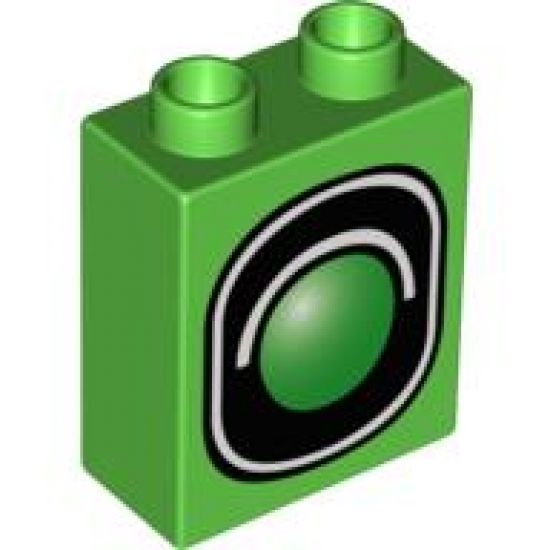 Duplo, Brick 1 x 2 x 2 with Traffic Signal Single Pattern
