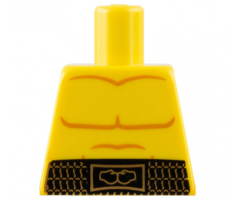 Torso Bare Chest with Body Lines and Black Boxing Belt Pattern