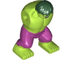 Body Giant, Hulk with Dark Green Hair and Magenta Pants Pattern