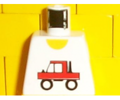 Torso Town Trucker Red Truck Logo Pattern