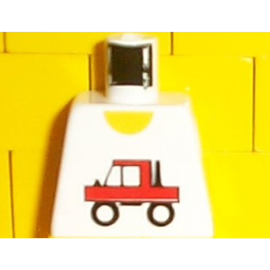 Torso Town Trucker Red Truck Logo Pattern