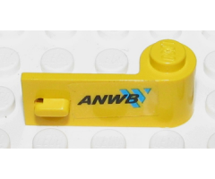 Door 1 x 3 x 1 Right with 'ANWB' and Blue Logo Pattern (Sticker) - Set 2140