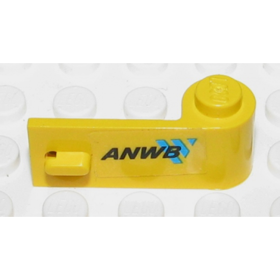 Door 1 x 3 x 1 Right with 'ANWB' and Blue Logo Pattern (Sticker) - Set 2140