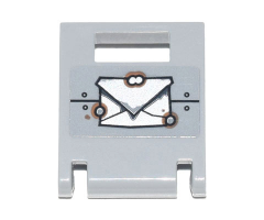 Container Box 2 x 2 x 2 Door with Slot and Handle with Envelope, Metal Plates and Rivets Pattern (Sticker) - Set 70840