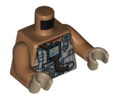 Torso SW Resistance Pilot Flight Suit with Straps and Brown Hose Pattern / Medium Nougat Arms / Dark Tan Hands