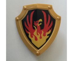 Duplo, Figure Wear & Utensil Shield, Angled Triangle with Phoenix Pattern
