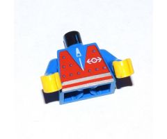 Torso Train Red Vest Pattern / Blue Arms / Yellow Hands