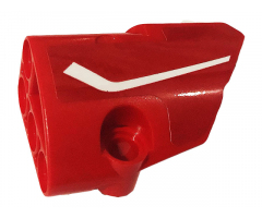 Technic, Panel Fairing # 2 Small Smooth Short, Side B with White Stripe Pattern (Sticker) - Set 42107