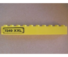 Brick 1 x 10 with '7249 XXL' Pattern Left (Sticker) - Set 7249