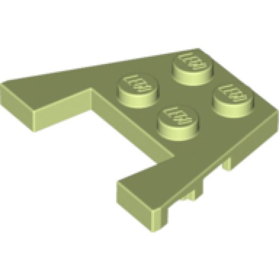 Wedge, Plate 3 x 4 with Stud Notches