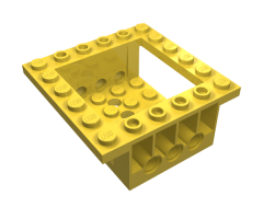 Cockpit 6 x 6 x 2 Cabin Base with Technic Holes