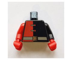 Torso Alpha Team Minion Red/Black Shirt Pattern / Black Arm Left / Red Arm Right / Red Hands
