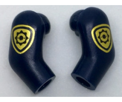 Arm, (Matching Left and Right) Pair with Gold Police Badge Pattern