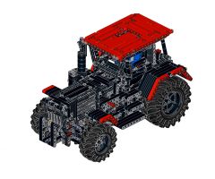 Tractor with 4 speed semi-automatic transmission version 1