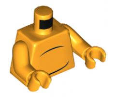 Torso with 2 Black Body Lines Pattern / Bright Light Orange Arms / Bright Light Orange Hands