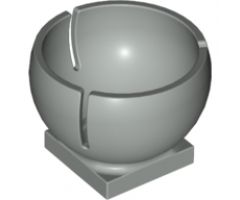 Cylinder Hemisphere 3 x 3 Ball Turret Socket with 2 x 2 Base