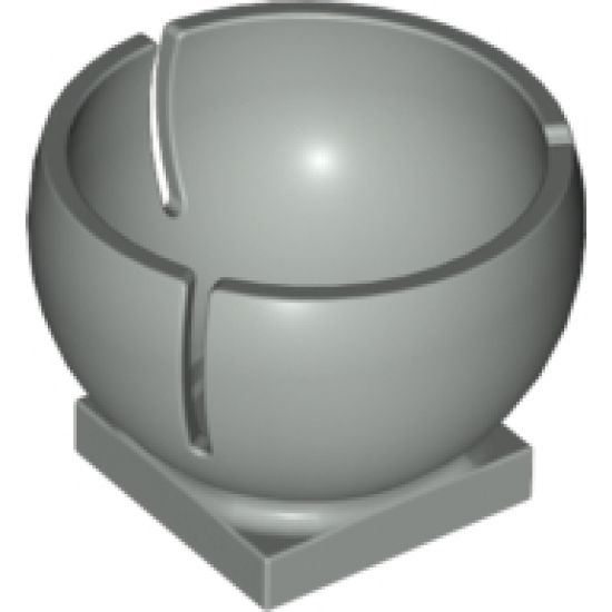 Cylinder Hemisphere 3 x 3 Ball Turret Socket with 2 x 2 Base