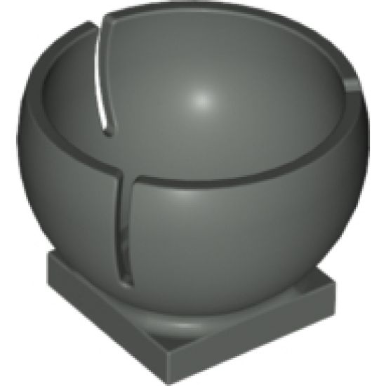 Cylinder Hemisphere 3 x 3 Ball Turret Socket with 2 x 2 Base