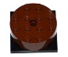 Turntable 4 x 4 x 1 1/3 Top with Black Square Base, Locking (87081 / 61485)