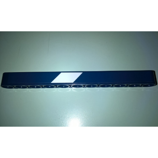 Technic, Liftarm 1 x 11 Thick with White Stripe Pattern Model Right Side (Sticker) - Set 41999