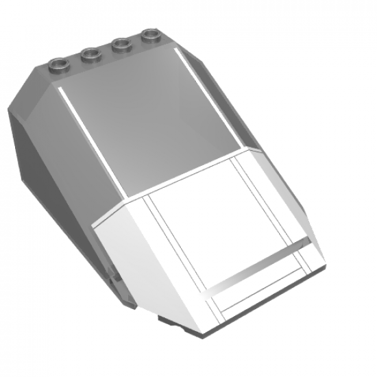 Windscreen 8 x 6 x 3 Wedge with Imperial Shuttle Pattern