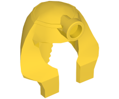 Minifigure, Headgear Headdress Mummy, Squarer Inside Front Stud, Split Inside Stud Receptacle