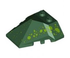 Wedge 4 x 4 Pyramid Center with Green Scale Pattern