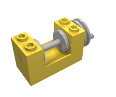 String Reel / Winch 2 x 4 x 2 (Light Gray Drum)