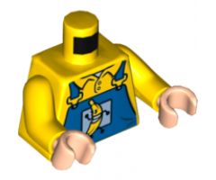 Torso Overalls Blue with Running Banana and 'Banana Co.' on Reverse Pattern / Yellow Arms / Light Nougat Hands