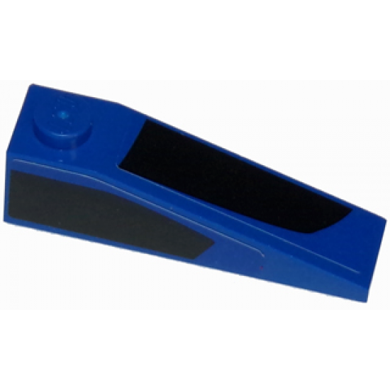 Slope 18 4 x 1 with Black Curved Thick Stripe on Top and Side Pattern Model Left Side (Stickers) - Set 75871