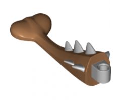 Animal, Body Part Dinosaur Tail Ankylosaurus with Pin Hole and Light Bluish Gray Spikes Pattern