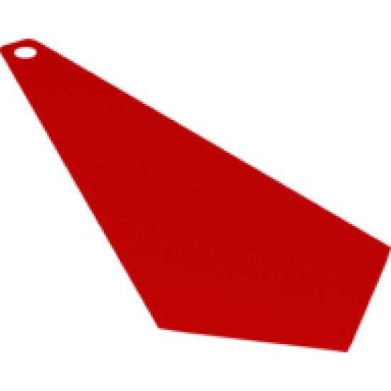 Minifigure, Body Wear Cape Cloth, Extended, Tie Shaped with Pointed End
