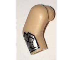 Arm, Right with Silver Gauntlet Pattern