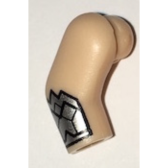 Arm, Right with Silver Gauntlet Pattern