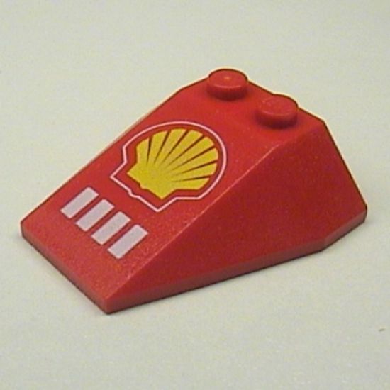 Wedge 4 x 4 Triple without Stud Notches with Shell Logo Pattern