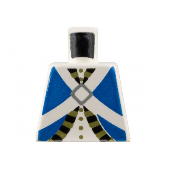 Torso Pirate Imperial Soldier Pattern (Blue)