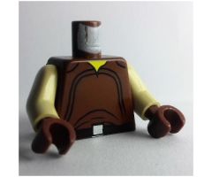 Torso SW Loose Shirt, Black Belt and Silver Buckle Pattern (Naboo) / Tan Arms / Brown Hands