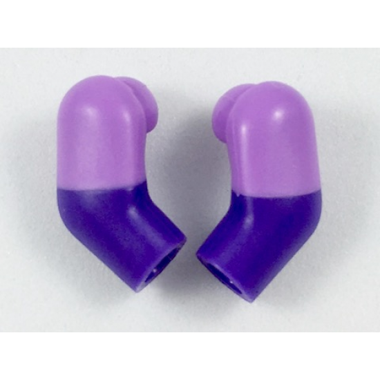 Arm, (Matching Left and Right) Pair with Medium Lavender Short Sleeves Pattern