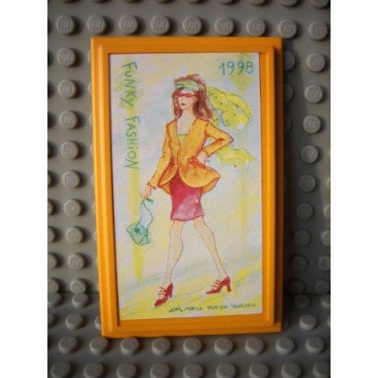 Scala Wall, Panel 6 x 10 with Funky Fashion 1998 Pattern (Sticker) - Set 3118
