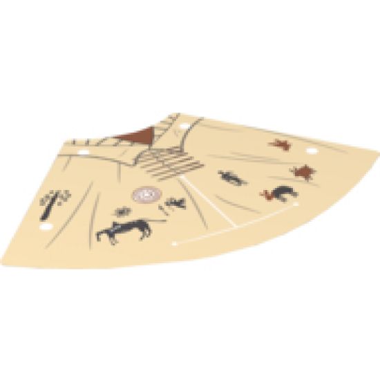 Plastic Tepee Cover with Western Indians Motifs Pattern