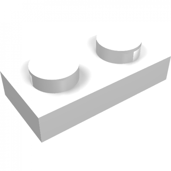 Electric Plate 1 x 2 with Contacts