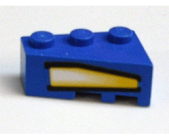 Wedge 3 x 2 Left with Yellow Headlight Pattern (Sticker) - Set 6617