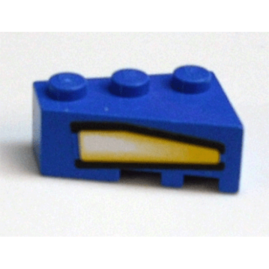 Wedge 3 x 2 Left with Yellow Headlight Pattern (Sticker) - Set 6617